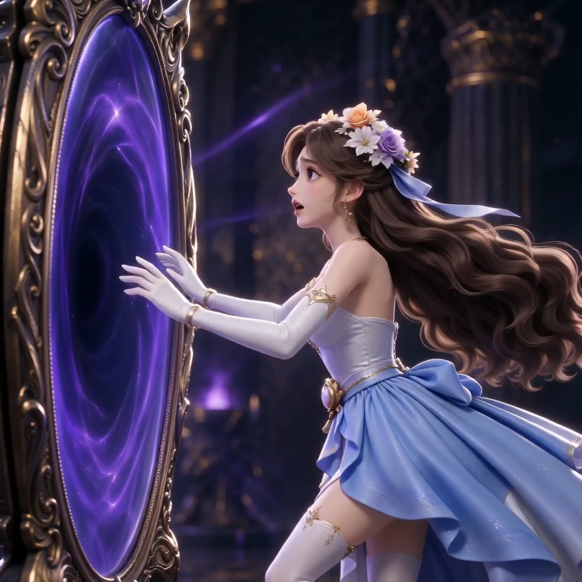 惩罚 公主被魔镜困住"K.O. Order for girls"+ Princess trapped in magic mirror(Anchor development)