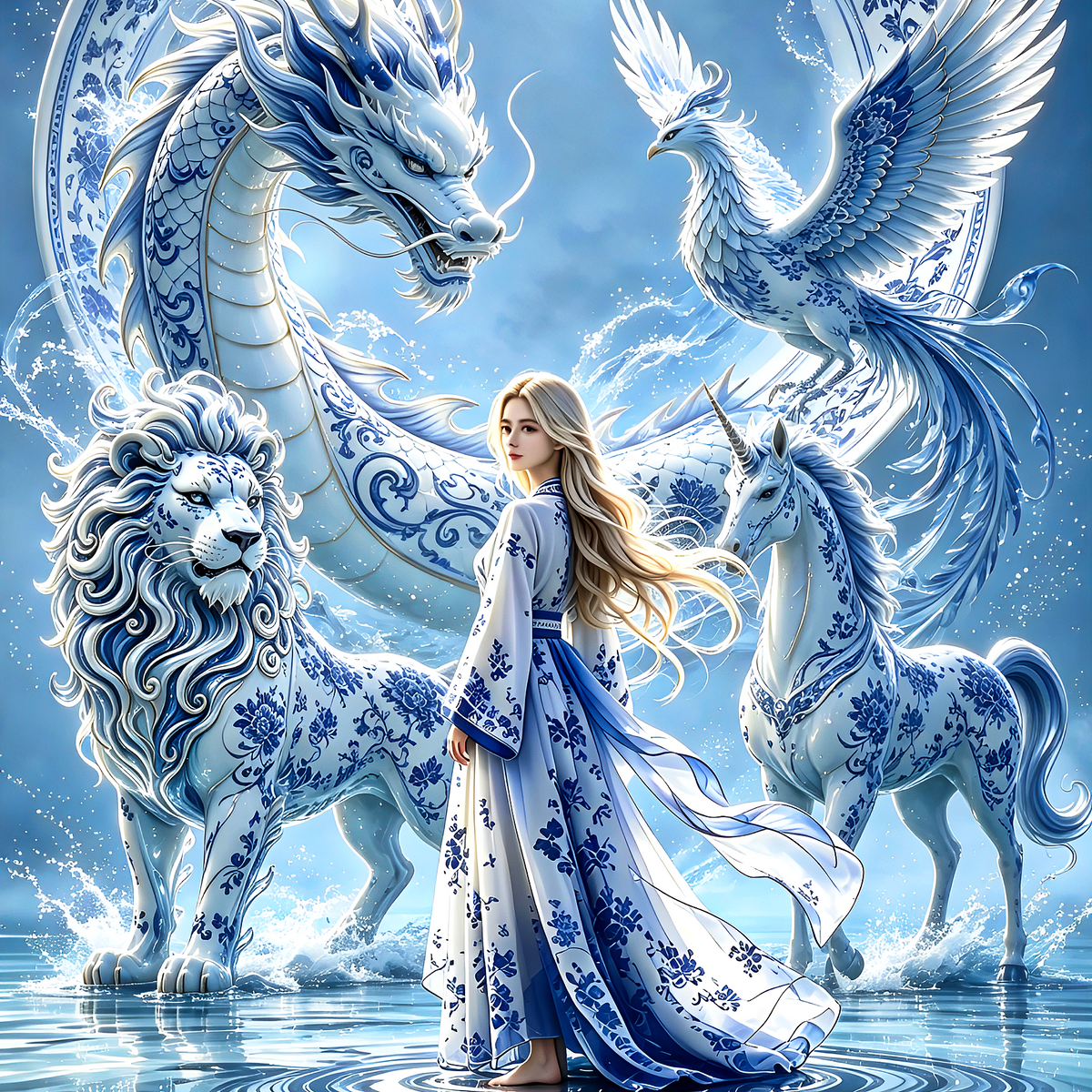 青花女神 万兽之巅Blue and White Goddess, Peak of All Beasts(Anchor development)
